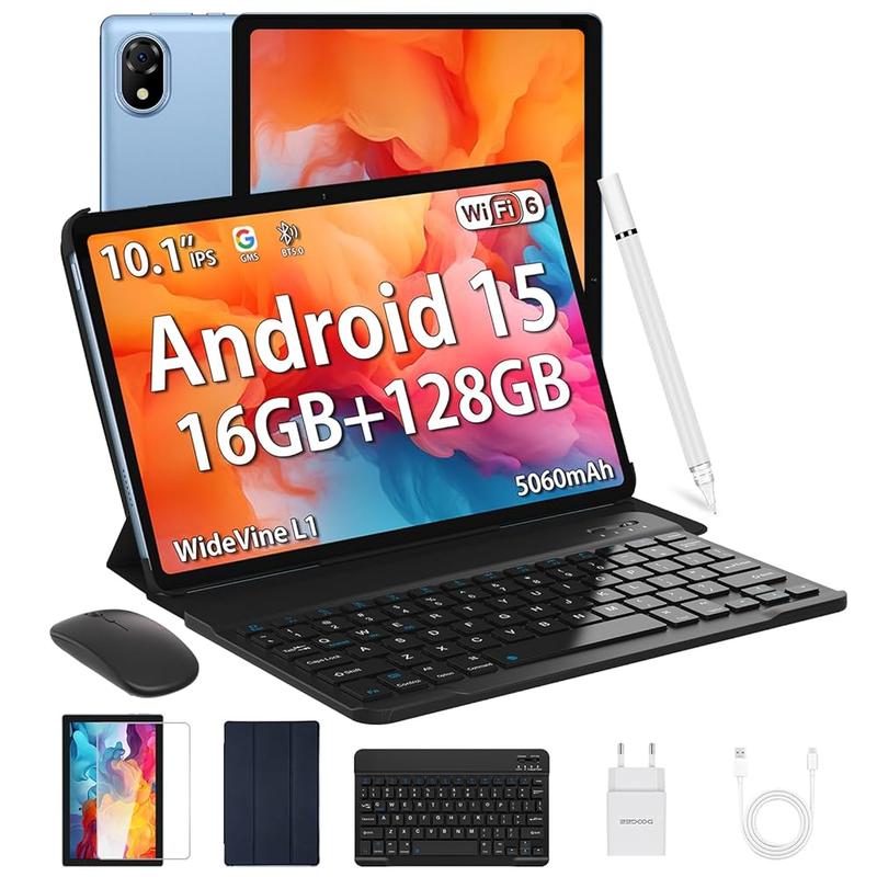【U10 Ulepszona edycja Android 16】Tablet DOOGEE U11 2025 o przekątnej 11 cali, 16 GB RAM + 128 GB ROM (obsługa karty TF do 2 TB), bateria 8580 mAh, tablet dla dzieci ośmiordzeniowy, metalowa obudowa o grubości 7,9 mm, aparat 13 MP. Widevine L1 / rozpoznawanie twarzy.